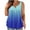 Fall Clothes Sky Blue, variant on Womens Plus Size Tunic Tops, Sleeveless Shirts for Women Summer Fashion Ombre Tie Dye Pleated Button Up Crewneck Oversized Tank Tops