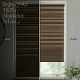 thumbnail image 3 of MOOD Blackout Cellular Shades | Luxury meets function | Cordless, Extra Large 1.5 Inch Cells, Insulation, Acoustic Comfort | Honeycomb Blinds for Windows | Espresso | 21" Width x 36" Height, 3 of 7