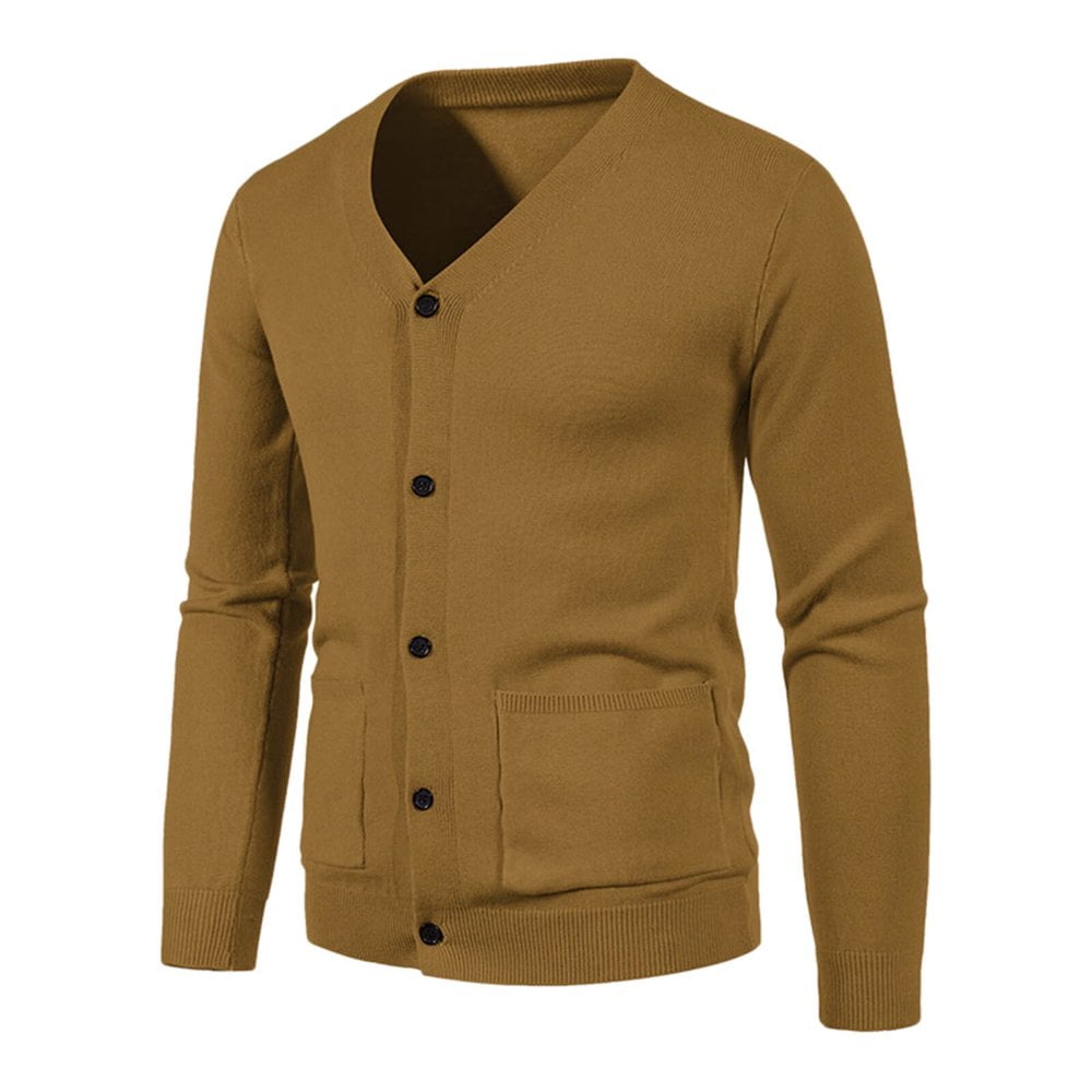 Tricot Homme élégant Cardigan Homme En Tricot PJ PAUL JONES - Col Châle, 2 Boutons, Coupe Ajustée Et Extensible Pull Tricot élastique Paul Jones