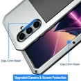 thumbnail image 6 of Allytechgroup Shockproof Phone Case for Samsung Galaxy S25+ Plus, Military-Grade Protection, MagSafe & Car Mount Compatible, Rugged TPU/PC Bumper, Water-Resistant Case for Samsung Galaxy S25+,Silver, 6 of 7