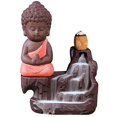 thumbnail image 1 of Quemador de incienso de reflujo, soporte de incienso de Buda pequeño monje, soporte de varillas de torre, soporte de incienso con conos de incienso de reflujo JFHHH pequeña, 1 of 5