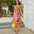 thumbnail image 3 of Pastel Rainbow Lollipop Sleeveless Dress Summer Women Clothes Dress for Pregnant Women Dresses, 3 of 9