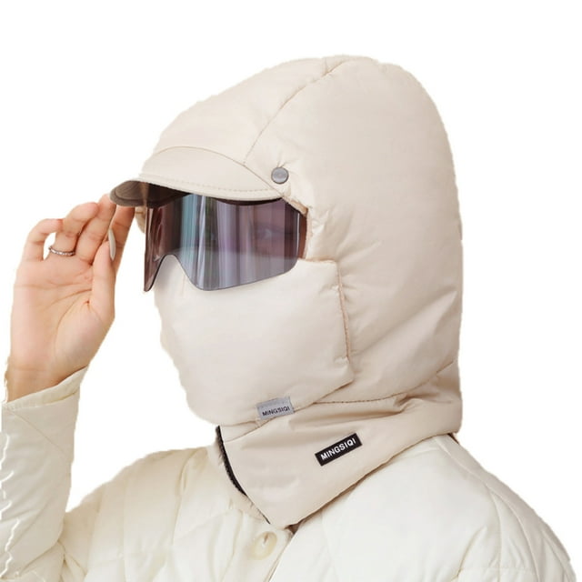 Mens Winter Hats, Thick Velvet Warm Hoods for Windproof and Ear Protection