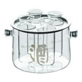 thumbnail image 2 of Juego de Sake de cristal Perfecl Jarra de Sake transparente para hogar y hotel, 2 of 8