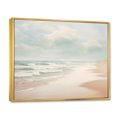 thumbnail image 2 of Designart "Simplicity Beach Landscape VI" Nautical & Beach Floater Framed Wall Decor, 2 of 7