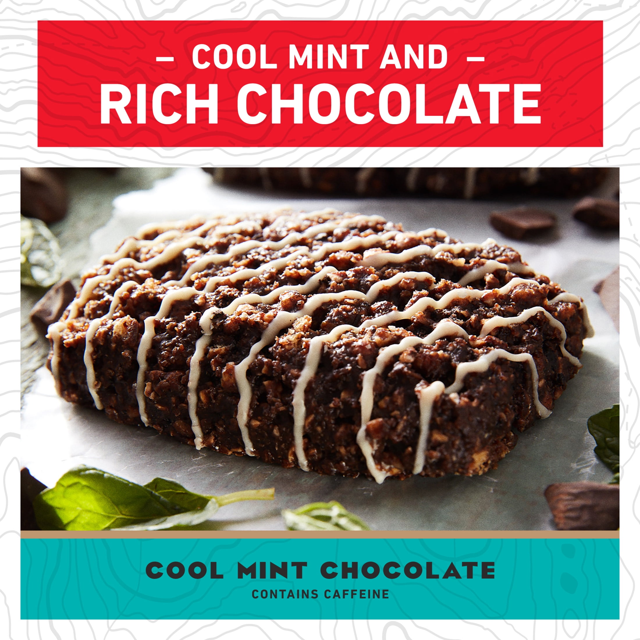 (4 pack) CLIF BAR Energy Protein Bars, Cool Mint Chocolate with Caffeine, 10ct