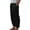 B Black, variant on Pants for Women Trendy Dressy High Waist Pockets Elastic Waist Solid Loose Long Trousers