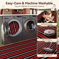 thumbnail image 5 of RUG ROBOT Buffalo Plaid Area Rug 2'x3', Washable Christmas Door Mat Indoor Outdoor Entrance Rug, Checkered Layering Rug for Kitchen Home Decor, Reversible Front Porch Rug, Red and Black/White, 5 of 9