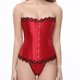 thumbnail image 5 of Corsé de corte para mujer, pluma, terciopelo, lazo navideño, moldeador de cuerpo, ropa moldeadora Fridja nalpqowj25086, 5 of 6