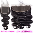 thumbnail image 4 of 4x4 Body Wave Lace Closure Hair 13x4 Transparent Lace Frontal With Baby Hair Brazilian Remy Hair Closure Pre Plucked Human Hair Extensions, 4 of 4