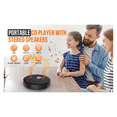 thumbnail image 2 of CD Player with Speakers:Rechargeable CD Player,Discman CD Player with Headphones Plays Recorded MP3/CD/USB, 2 of 7