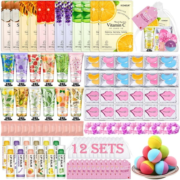 Suministros para fiestas de spa KONEUK, 120 unidades, para mujer, con mascarillas