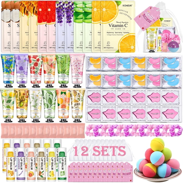 Suministros para fiestas de spa KONEUK, 120 unidades, para mujer, con mascarillas