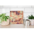 thumbnail image 4 of More Can Stand Kneel Orange Splash 12 x 12 Wood Wall Sign Plaque, 4 of 4