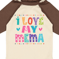 thumbnail image 4 of Inktastic I Love My Mema Grandchildren Girls Long Sleeve Baby Bodysuit, 4 of 5