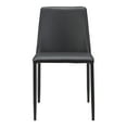 thumbnail image 1 of MOE'S Home NORA DINING CHAIR BLACK VEGAN LEATHER-M2, 1 of 5