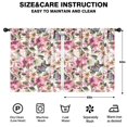 thumbnail image 2 of Blackout Kids Curtains,Pioneer Flower Floral Print Pattern Childrens Insulated Curtains Set Of 2,Bedroom Essentials,Toddler Room Decor 52"x63", 2 of 5