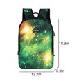 thumbnail image 4 of School Bag Fashion Starry Sky Pattern Travel Backpack with USB Charging Port, 4 of 10