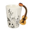 thumbnail image 1 of Taza Con Mango Guitarra  Acústica  Y Notas Musicales Ondulantes HappyWare Guitarra Acústica, 1 of 4