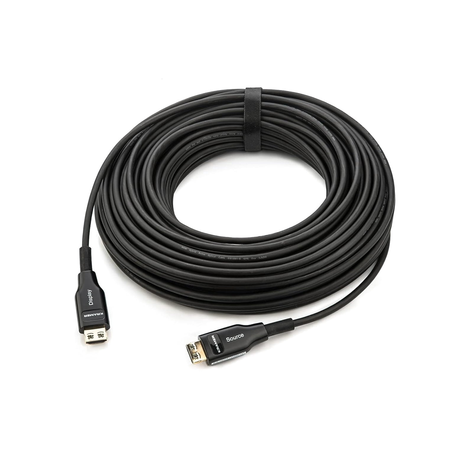 Kramer CP-AOCH/60F-98 98ft Fiber Optic Plenum High Speed HDMI Cable Black
