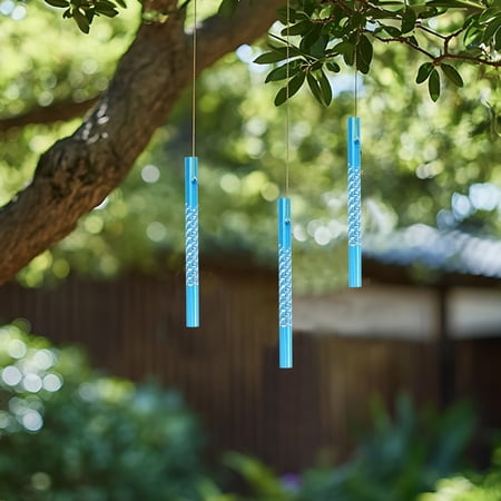 Mobutofu Aluminum Wind Chime Tubes Sky-Blue for DIY Versatile Use Easy Assembly Clear Sound 50Pcs