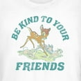 thumbnail image 2 of Junior's Bambi Be Kind to Your Friends Graphic Tee White Large, 2 of 3