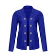 thumbnail image 5 of Yuwull Women'S Plus Size Casual Fashion Long Sleeve Cardigan Jacket Open Front Jacket Suit Blue Coat Red Blazer Cardigan S-5Xl, 5 of 5