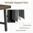 thumbnail image 6 of 71 Inch Rectangular Dining Table for 6-10 People, Modern Kitchen Table with Adjustable Feet, for Kitchen, Dining Room, Living Room, Gray, 6 of 8