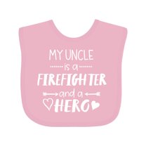 Inktastic My Uncle is a Firefighter and a Hero Boys or Girls Baby Bib