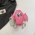 thumbnail image 3 of Bolso bandolera informal para mujer con correa ajustable para Halloween bolso versátil (rosa), 3 of 8