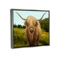 thumbnail image 3 of Stupell Industries Country Highland Cattle Grazing Painting Luster Gray Floating Framed Canvas Print Wall Art, Design by Ziwei Li, 3 of 6