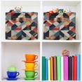 thumbnail image 6 of Yayeee Canvas Storage Basket with Handles for Shelves Fabric Bins Closet Organizer, Geometric Pattern, 6 of 8