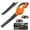 Orange, variant on Cordless Leaf Blower, 20V Handheld Electric Leaf Blowers with 2 x Battery & Charger, 2 Speed Mode, 320CFM 165MPH, Lightweight Battery Powered Leaf Blowers for Leaf/Snow/Dust Blowing
