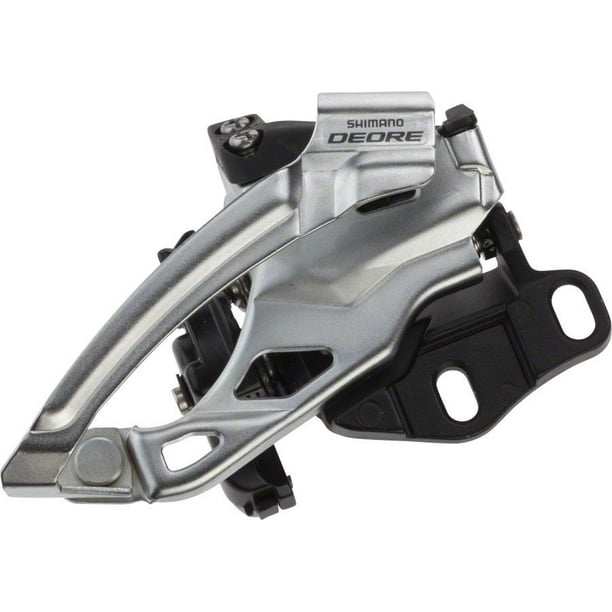 Shimano Deore M615 E2 10 Speed Double Top Swing Dual Pull E2 Type Front Derailleur Walmart Com Walmart Com