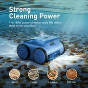 (2025New) Seauto SAT 20 Robotic Pool Vacuum up to 180 Mins Run Time Robotic Pool Cleaner above Ground Pool Vacuum for Inground Pools Wall Climbing Pool Vacuum up to 2000 sq.ft