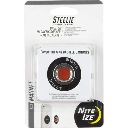 Nite Ize Smartphones Steelie Orbiter Magnetic Socket and Metal Plate  black  one size (STO-01-R7) price history on PriceWatchPro