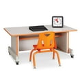 thumbnail image 2 of Jonti-Craft Rainbow Accents Apollo Single Computer Desk-Trim:Navy, 2 of 3