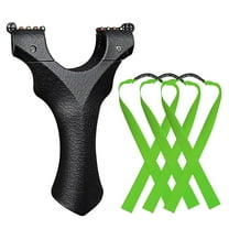 Clianle Flat Band Slingshot Hunting Catapult with 3pcs Flat Rubber Bands 10 Aiming Point Outdoor Shooting Toy