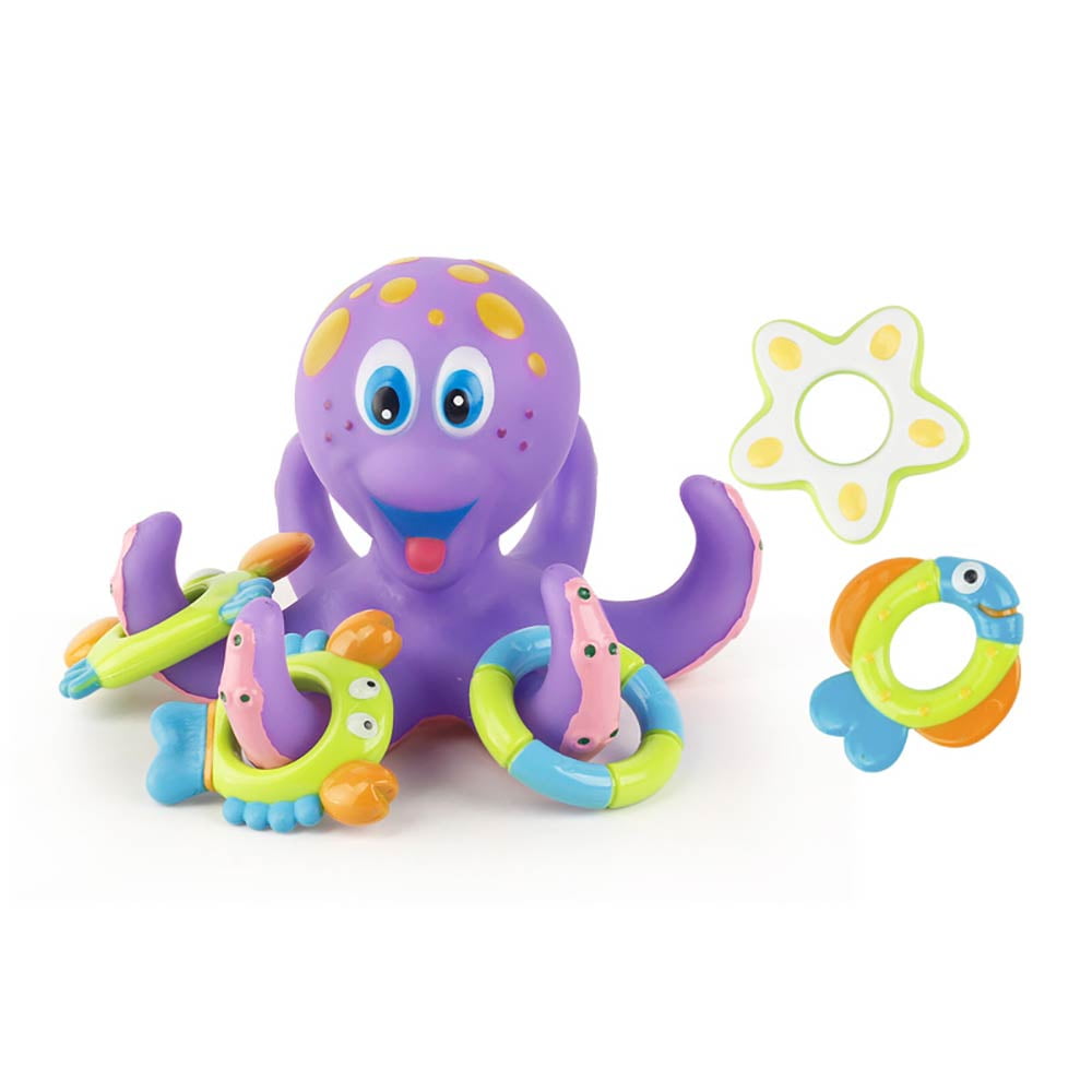 Toddlers Kids Floating Bath Toys Baby Octopus Child Rings Learn Play Fun Gifts D 
