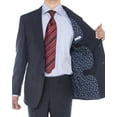 thumbnail image 7 of LN LUCIANO NATAZZI Men's Two Button Suit Side Vent Jacket Super 160'S Wool Suit Navy Blue, 7 of 7