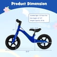 thumbnail image 2 of Yardi Yard Kids Balance Bike with Rotatable Handlebar and Adjustable Seat Height-Blue, Toddler Balance Bike for 2 3 4 13 Years Old Boys, No Pedal Balance Bike for Baby Kids, 2 of 8