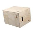 thumbnail image 3 of koolsoo Wooden Plyo Box Agility Box Versatile Plyometric Case Step up Case Plyometric Jump for Jumping Squats Dips Workout Home Gym S, 3 of 9
