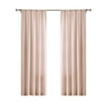 thumbnail image 5 of CANNON Solid Cotton Percale Blush 50x96 Window Curtain Pair, Solid Color Themed, Oeko-TEX Certified Confidence, 5 of 5