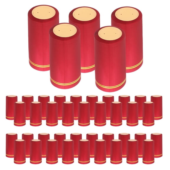 60 Pcs Wine Bottle Toppers Sealers Heat Shrink Tape Electrical Capsule