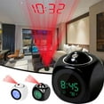 thumbnail image 2 of QHUDLV Creative LCD Projection Alarm Clock,Laser Display Voice Report,Digital Timepiece, 2 of 9