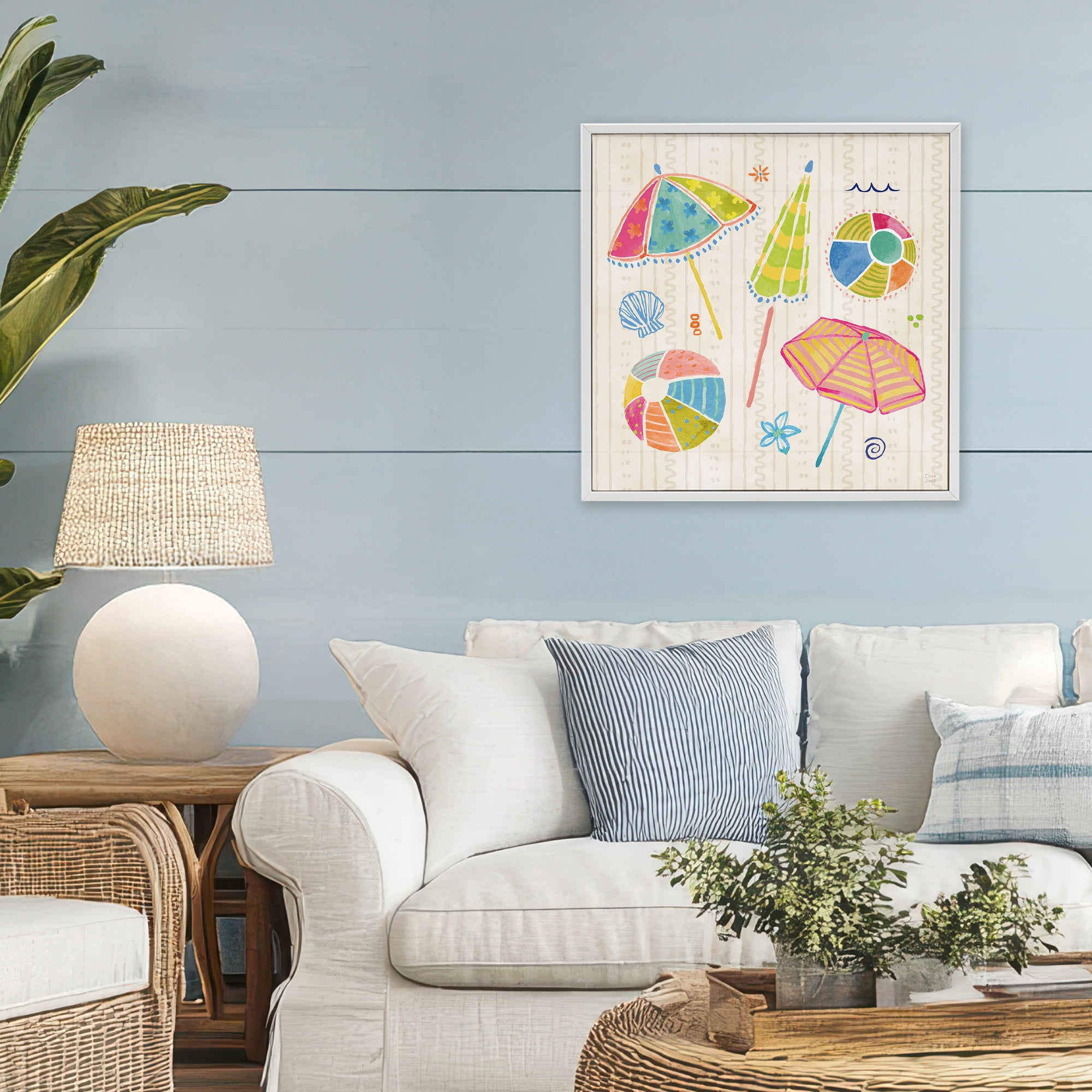 Stupell Industries Fine In The Sunshine White Framed Giclee Art, design by Dina June
