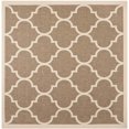 thumbnail image 1 of Safavieh Courtyard Brown Indoor Outdoor Rug - Square 4', 1 of 5