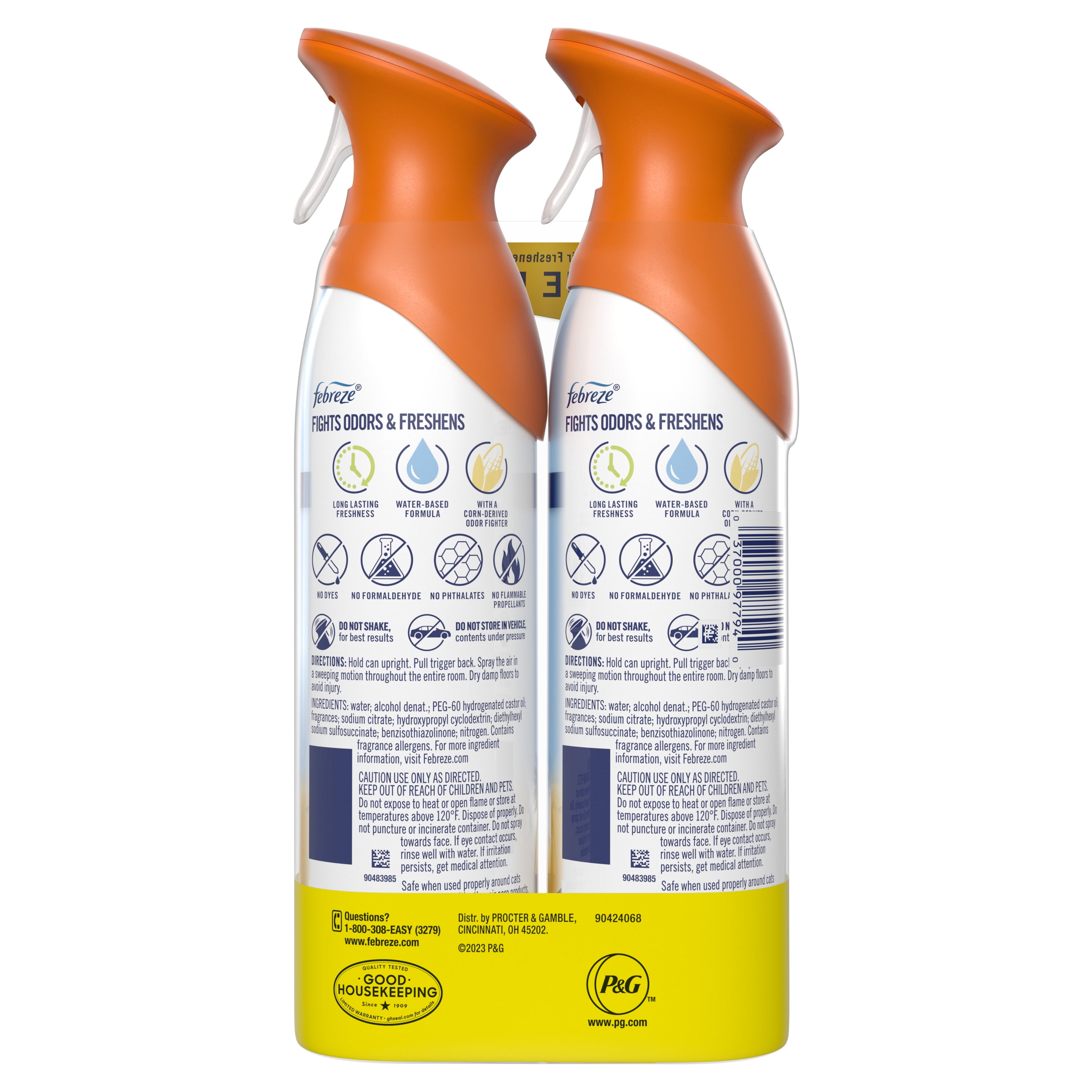Febreze Air Freshener Spray, Odor-Fighting Room Spray, Hawaiian Aloha, 8.8oz, 2 Count
