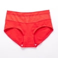 thumbnail image 4 of Women's Sexy Underwear High Waist Stretch Briefs Soft Underpants Breathable Ladies Panties GB18 Red 2XL, 4 of 4