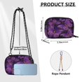 thumbnail image 3 of Stylish Crossbody Phone Bag Purse Handbags Adjustable Strap, Compact Design for Essentials Glowing Purple Butterfly, 3 of 7